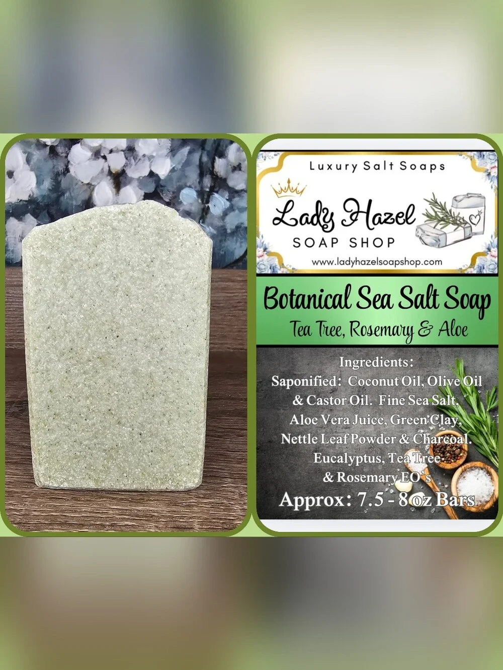 🌊🧂 Sea Salt Soaps!  🪻 Lavender & 🌿 Botanical (All natural Ingredients)Vegan!